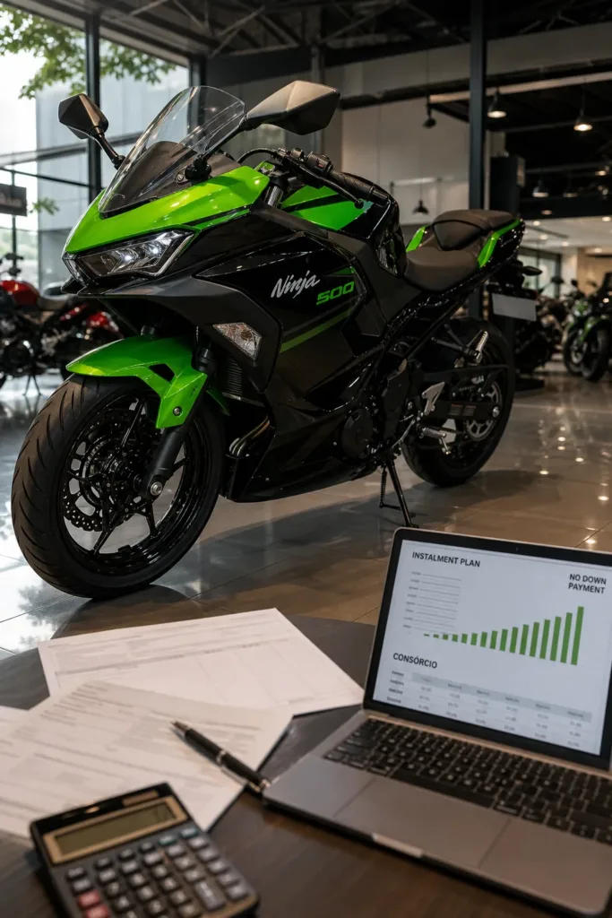 Consórcio kawasaki ninja 500 sem entrada